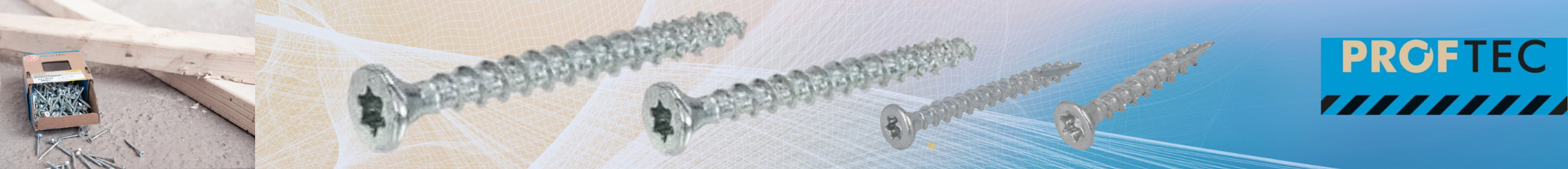Proftec houtschroeven Voldraad torx blank verzinkt