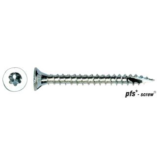 PFS houtschroeven torx blank verzinkt Voldraad