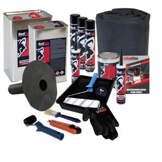 Complete EPDM Platdakpakket 1,14mm dik met lijm en toebehoren