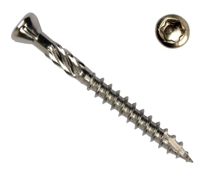 PFS RVS Hardhoutschroeven 4,0x35 C2 Torx-15 per doos 200 stuks-5410439104043