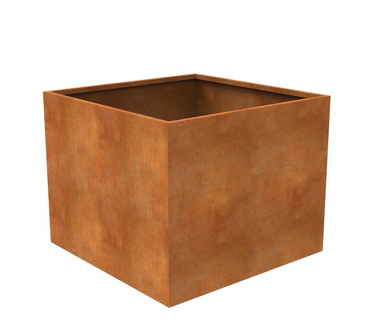 Vierkante Plantenbak Cortenstaal - 1000x1000x800mm - Stijlvol & Duurzaam-5420013823727