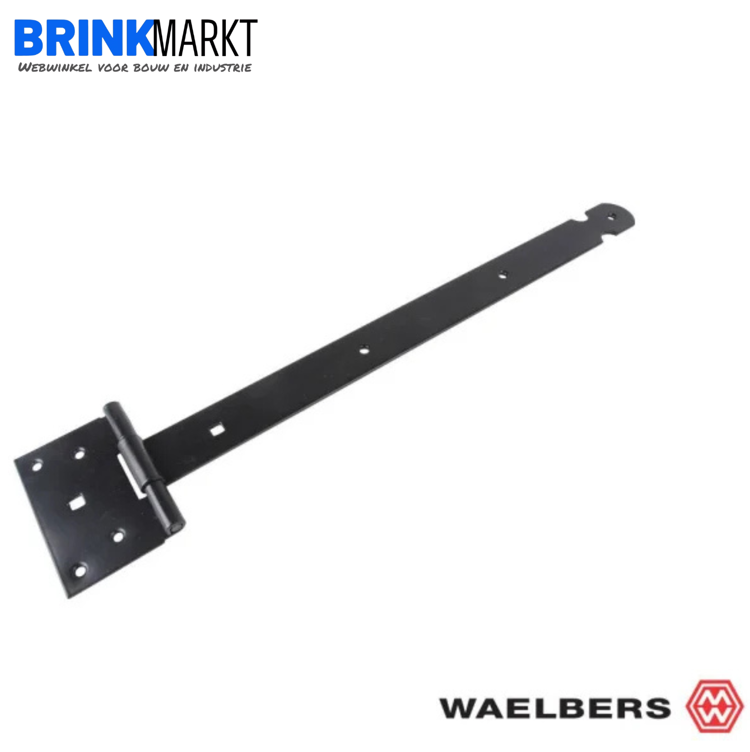 Kruisheng Zwaar L600mm Zwart halve maan- Waelbers-8712513052712