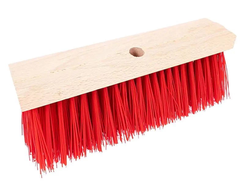 Straatbezem rood PVC 28cm-8713884025985