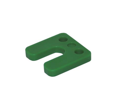 GB Druk/stelplaat 34750 10MM groen met sleuf-48stuks-8714318030391