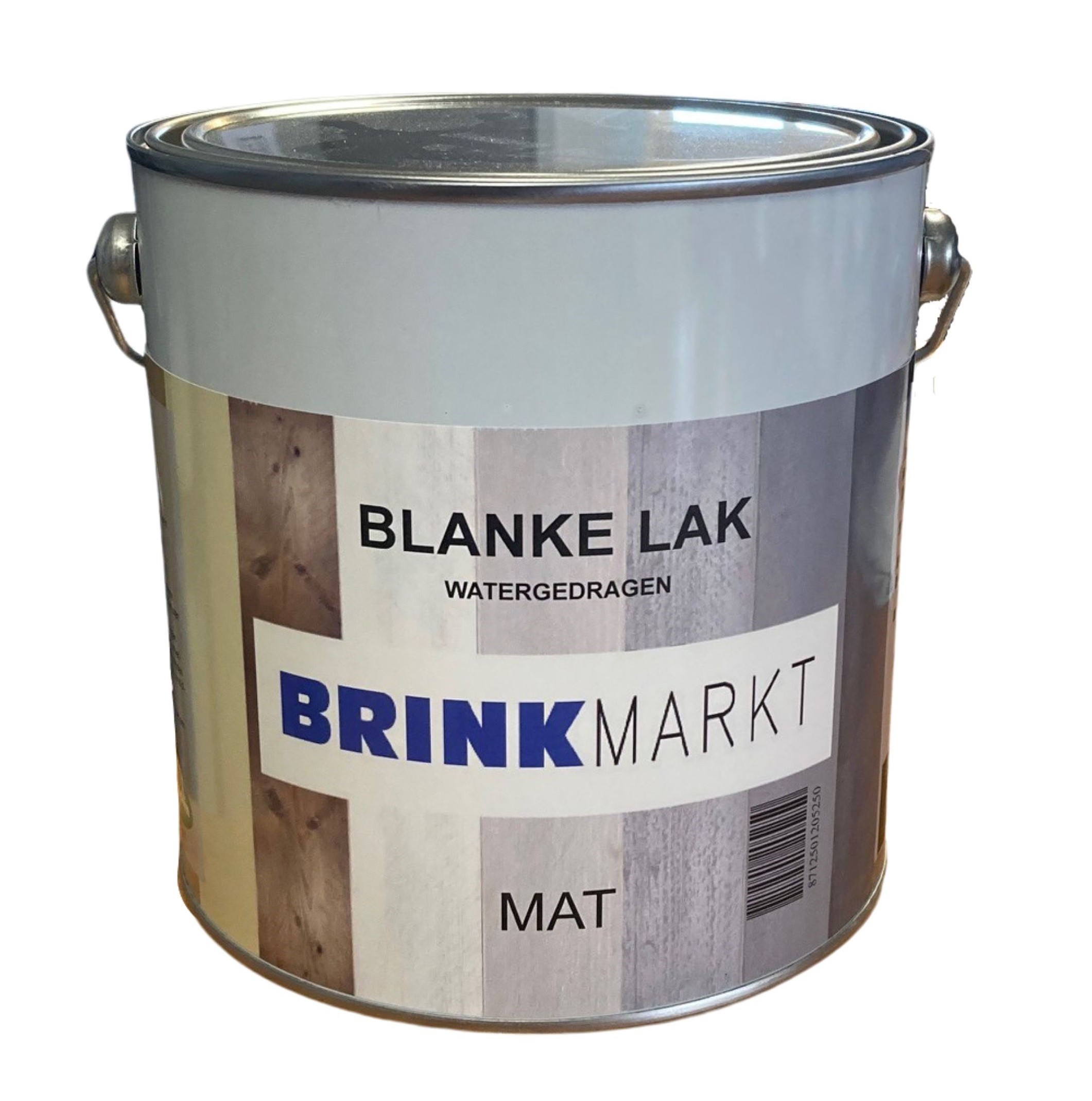 BM Blanke lak MAT 2,5 Ltr waterbasis (met gratis mixer vanaf 4 blikken)-8712501205250