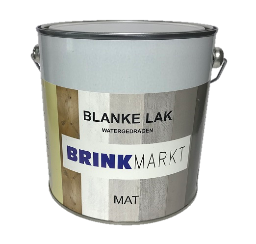 BM Blanke lak mat 2,5 Ltr waterbasis-8712501205250