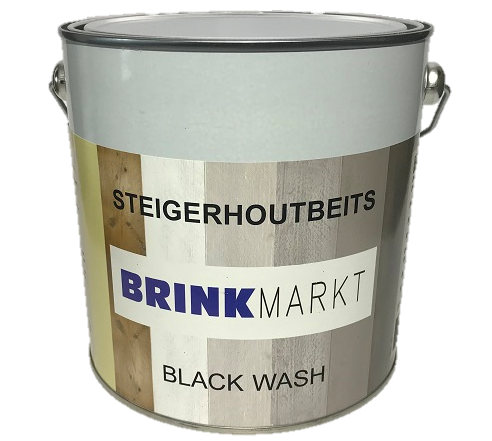 Steigerhoutbeits Blackwash 2,5 Ltr mooie zwarte houtbeits-8712501531076
