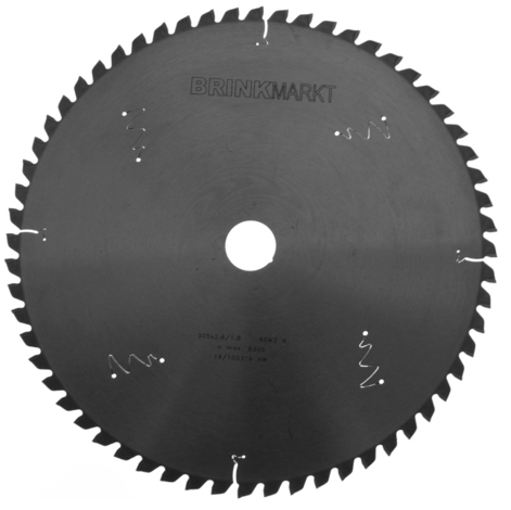 BRINKmarkt Cirkelzaagblad 305x30mm Z-60wz Negatief-9504346861796