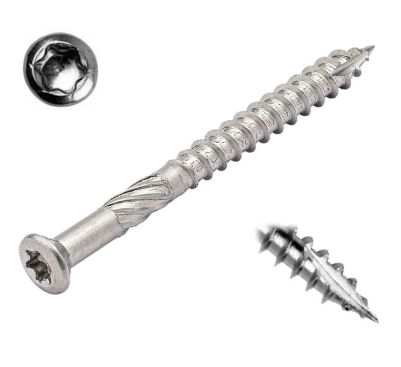 Proftec RVS Tuinhoutschroeven 4,0x40 Torx-20 p/ds 200st-8712811044884