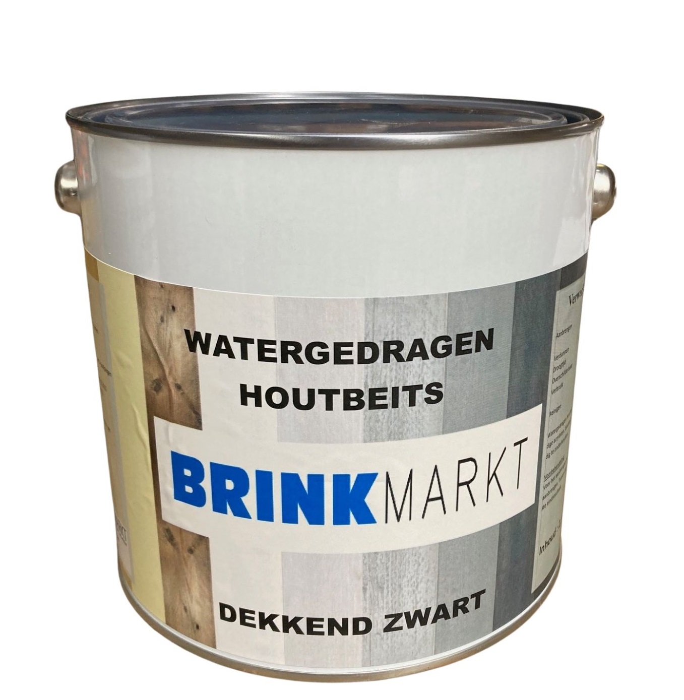 Houtbeits watergedragen dekkend zwart 2.5 ltr-9508147195432