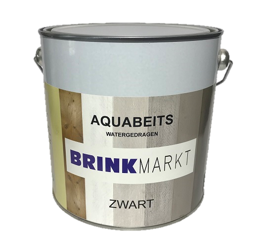 Aquabeits watergedragen zwart 2500ML Actieprijs met gratis mixer vanaf 3 blikken-8712501106038