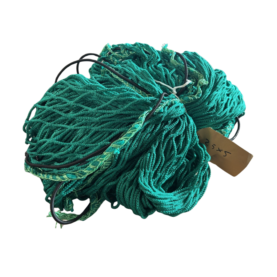 Aanhangernet met stiek 2,5 x 5 mtr cover groen ladingzekeren (UITVERKOOP)-8711516074134