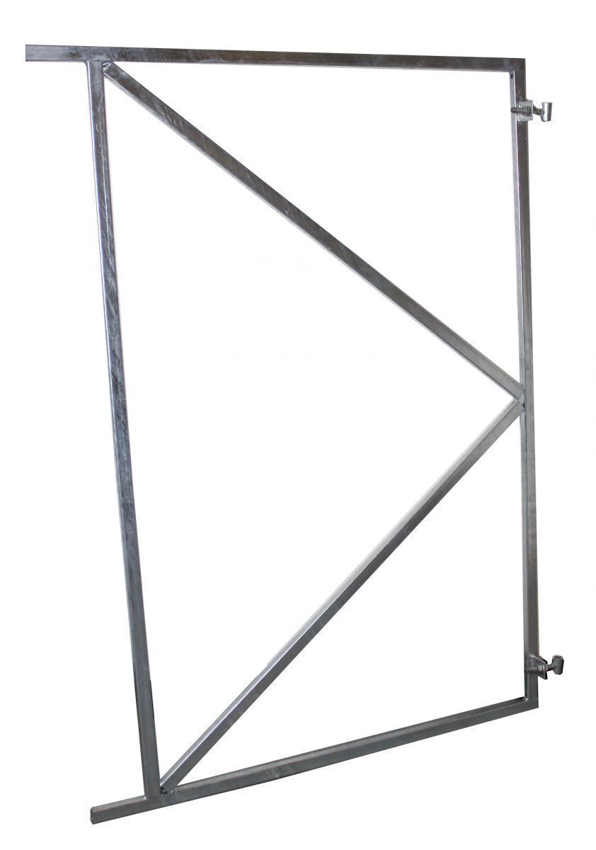 Poortframe 100x155cm verzinkt met 2 scharnieren-9508551262188