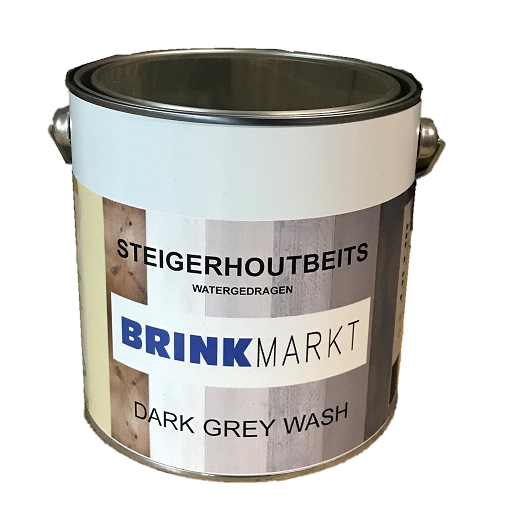 BM Steigerhoutbeits Darkgreywash 2,5 Ltr Watergedragen Actieprijs met gratis mixer vanaf 3 blikken-8712501200156