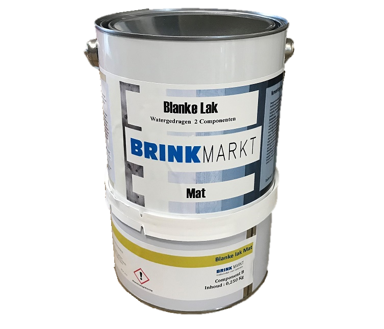 BM Blanke lak mat 2-componenten water gedragen 2,5 Liter met UV-filter-9504371867787