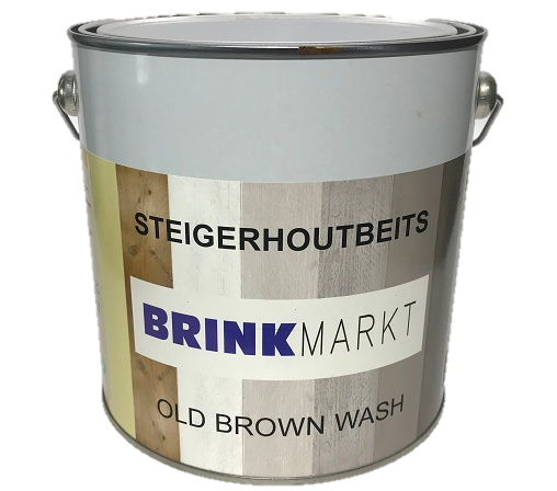 Steigerhoutbeits Old Brownwash 2,5 Ltr-8712501531328