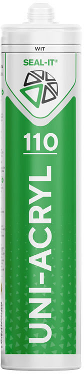 Seal-it® 110 UNI-ACRYL 310ML  WIT  Overschilderbare Acrylaatkit voor Binnen & Buiten-8718347111311