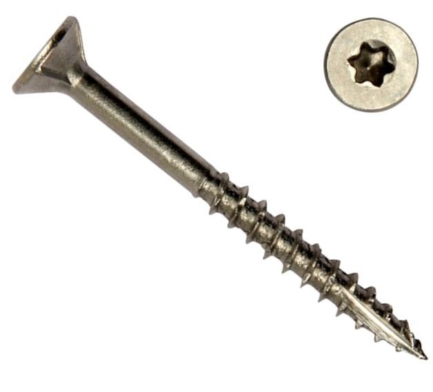 PFS RVS-A2 houtschroeven 5x80 Torx per doos 200 stuks-5410439363853