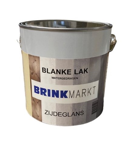 BM Blanke lak ZIJDEGLANS 2,5 Ltr waterbasis ( met gratis mixer vanaf 4 blikken)-8712501205403