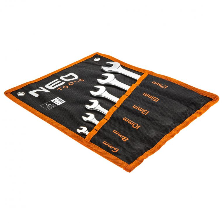 Steek/ringsleutelset 6-17mm, 6-dlg NEO -ACTIE--5907558411515