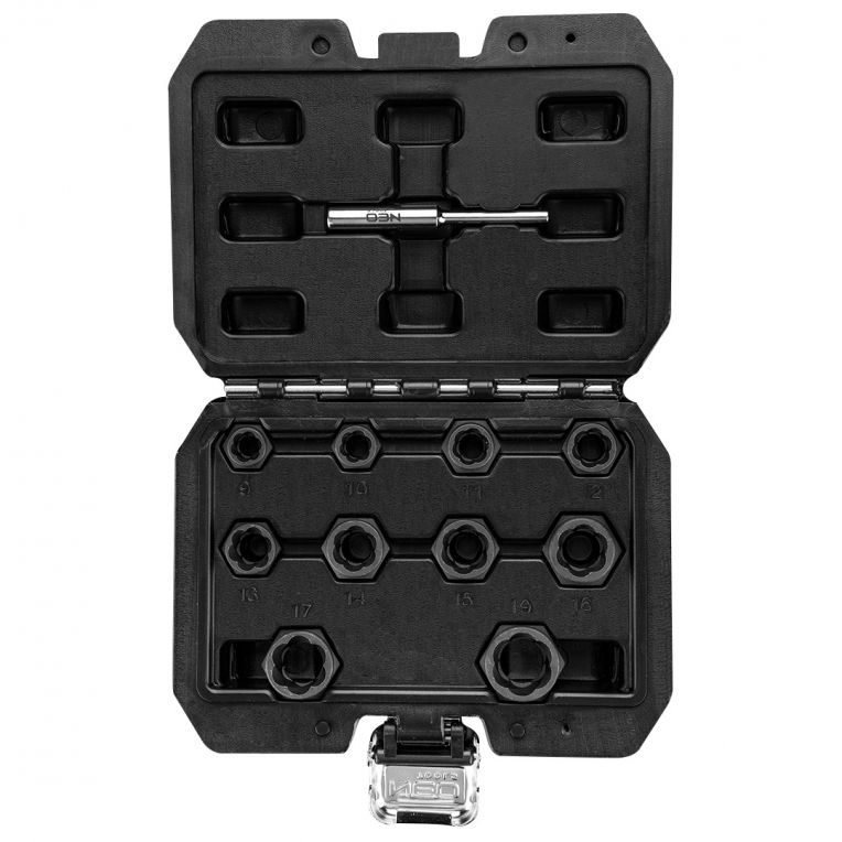 Bout Extractie set, ( ondiep ) 3/8" 11 Dlg-5907558436938