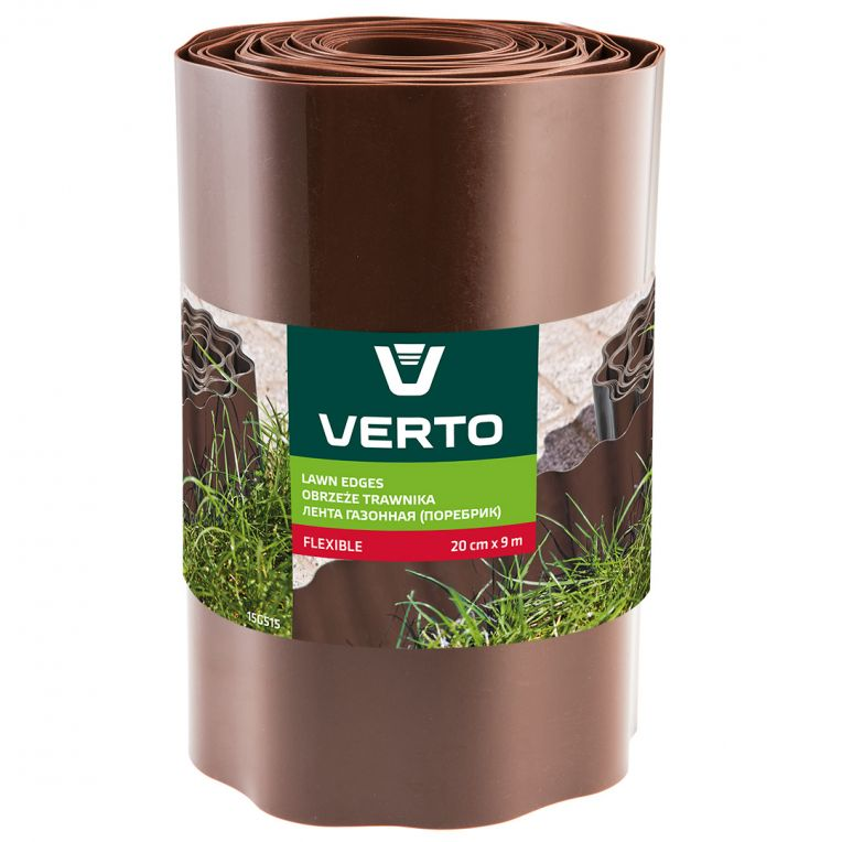 VERTO Graswand 20cm x 9m Bruin-5902062037367