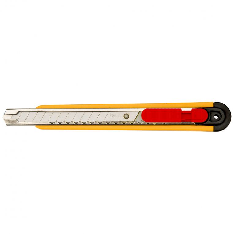 TOPEX Afbreekmes 9 mm – Compact Stanleymes met Metalen Geleider. -UITVERKOOP--5902062140791