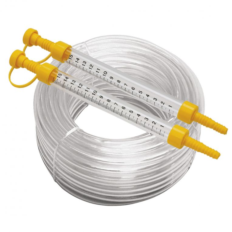 TOPEX Slangwaterpas 15 Meter – PVC Waterpas met Millimeterschaal -ACTIE--5902062111982