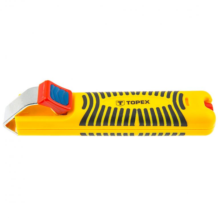 TOPEX Coax Stripper 130 mm 32D810 – Coaxkabel Stripper met Instelbaar Snijmes. -ACTIE--5902062328106