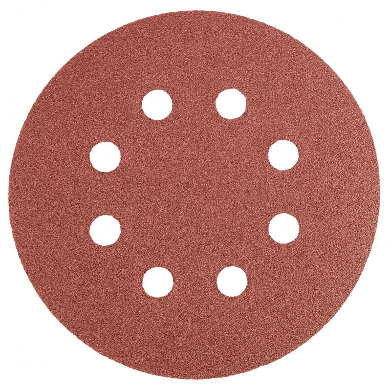 CIRKELSCHUURPAPIER 8 GATEN 125MM VELCRO K120-5902062502537