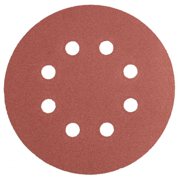 CIRKELSCHUURPAPIER 8 GATEN 125MM VELCRO K240-5902062502544