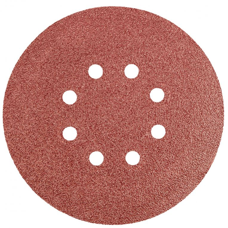 CIRKELSCHUURPAPIER 8 GATEN 150MM VELCRO K60-5902062502568