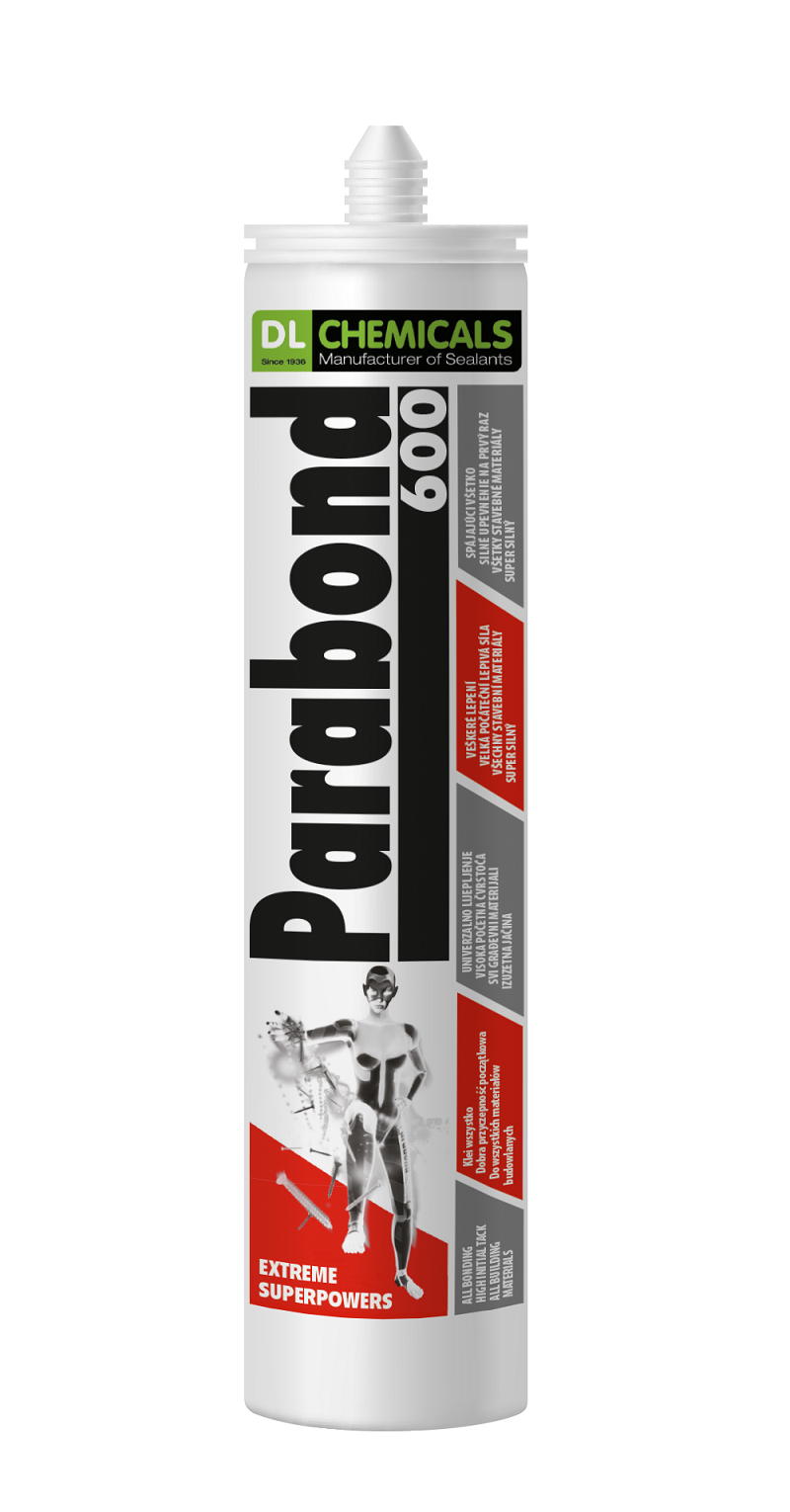 Parabond 600 MSP lijmkit zwart 290ML-5413624150016