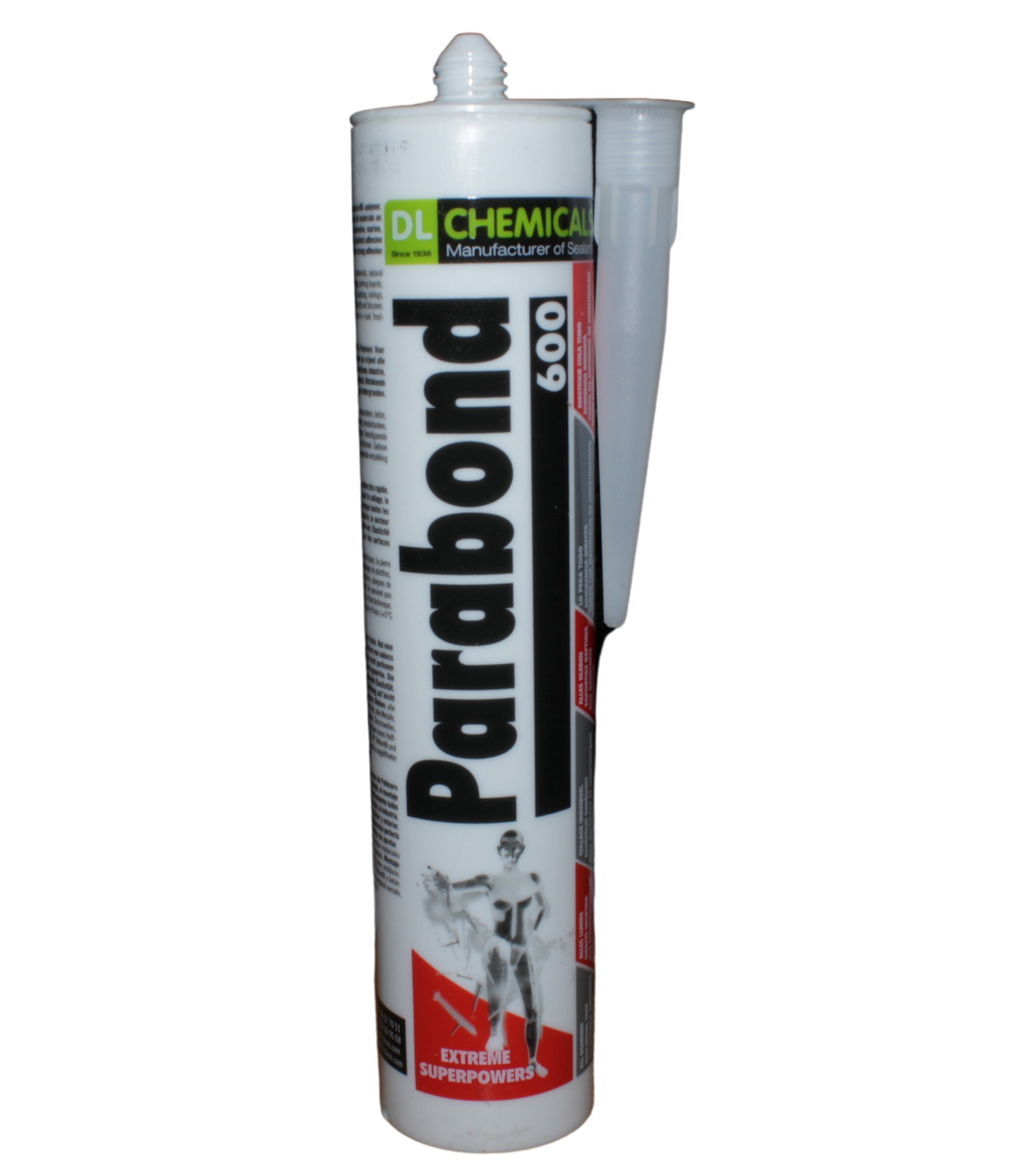 Parabond 600 MSP lijmkit zwart 290ML BRINKmarkt.nl