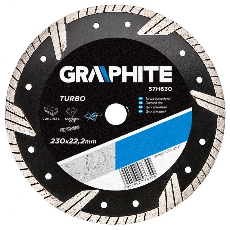 Diamantschijf 230x22,2x6,0x3,1mm, Turbo -AANBIEDING--5902062576309