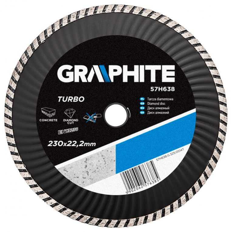 Diamantschijf 230x22,2x6,0x3,1mm, Turbo Wave -ACTIE--5902062576385