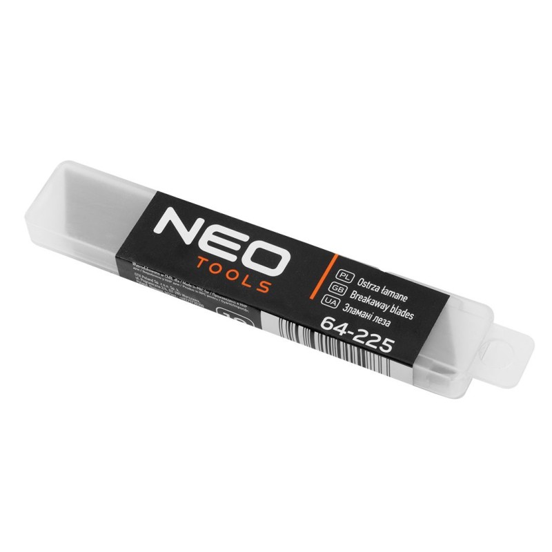 NEO Reserve afbreekmesssen 18mm 10stuks in kunststof pakje-5906692015986