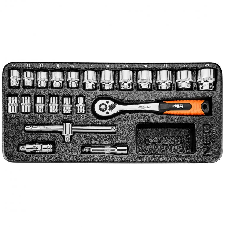 Doppenset 3/8' , Inleglade-5907558424362