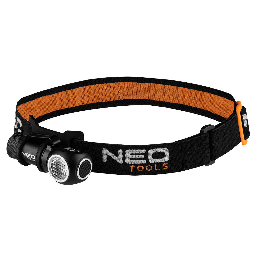 NEO Tools Hoofdlamp 600 Lumen – CREE XPG3 LED – Afneembaar als Zaklamp. -ACTIE--5907558451252
