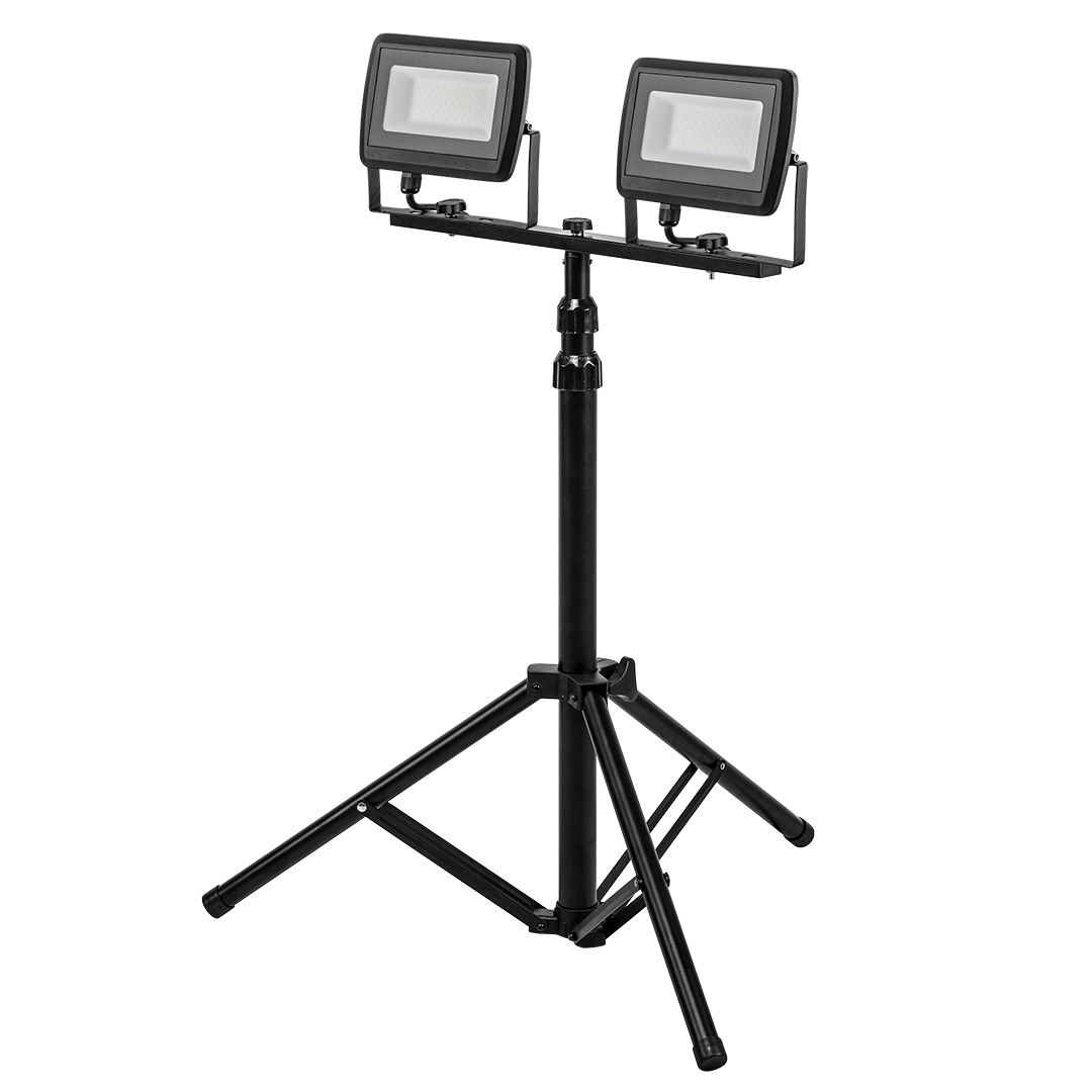 NEO Bouwlamp 2x 50 watt LED op Statief -ACTIE--5907558452594