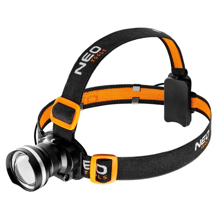 NEO Tools Hoofdlamp 400 Lumen met Zoomfunctie – Cree R5 LED. -ACTIE--5907558425505
