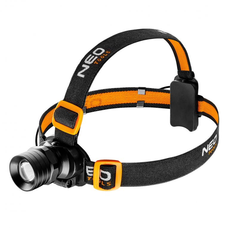 NEO Tools Hoofdlamp 250 Lumen met Zoomfunctie – Cree XPE LED. -ACTIE--5907558425710