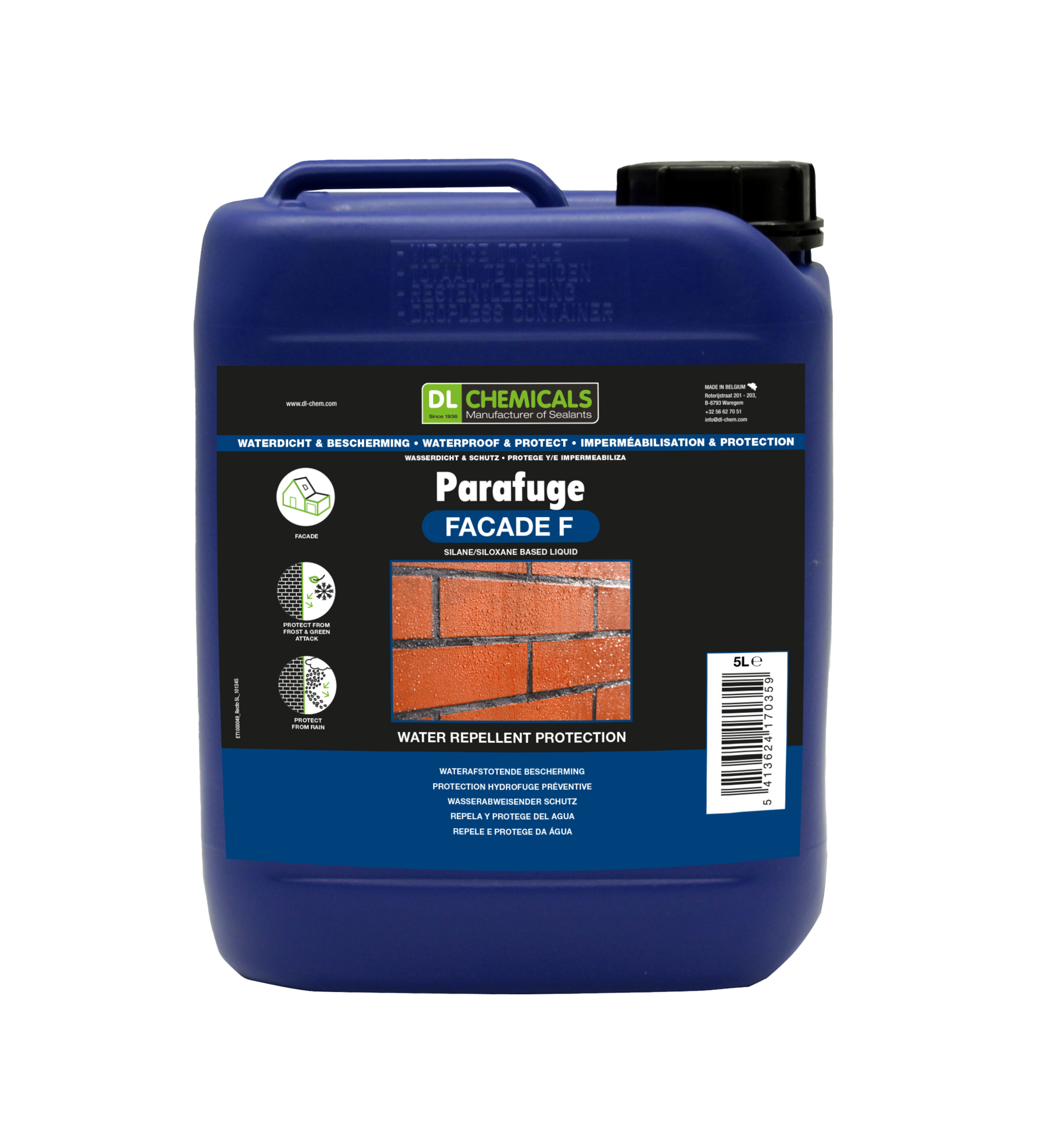 Parafuge Facade F gevelimpregneer 5Ltr-5413624170359