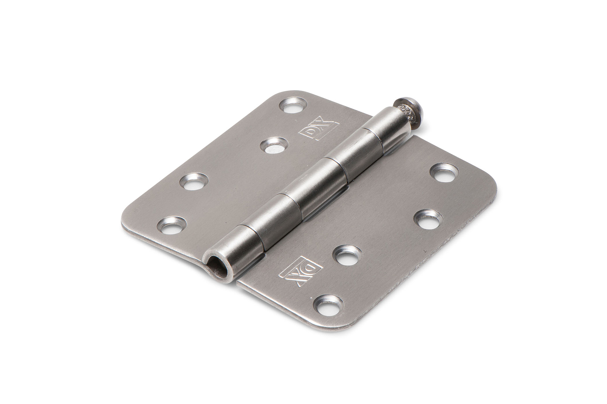 DX Scharnier RVS met losse pen en ronde hoeken 76x76 mm RVS geborsteld-8714140139897