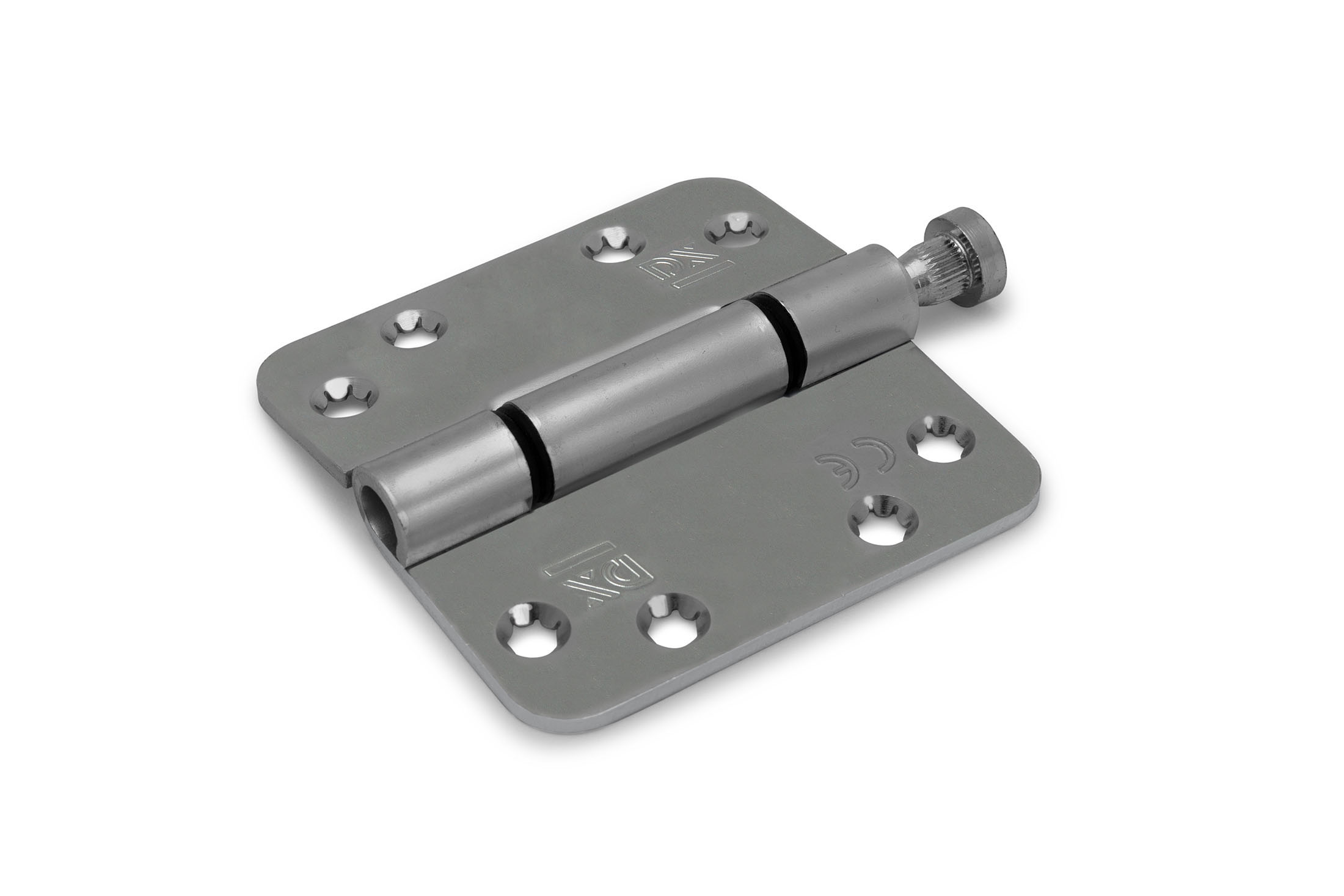 DX Glijlager scharnier ronde hoeken 3 mm 89x89 mm verzinkt-8714140205295