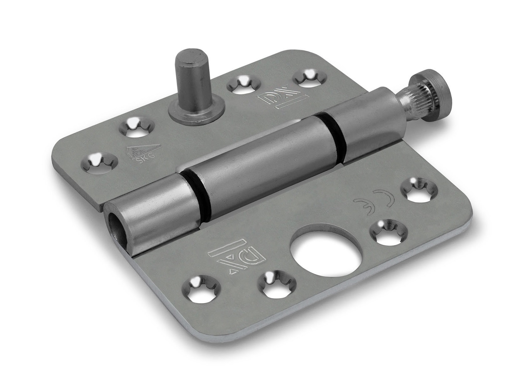 DX Glijlagerscharnier ronde hoeken 3 mm 89x89 mm SKG***® verzinkt-8714140205325