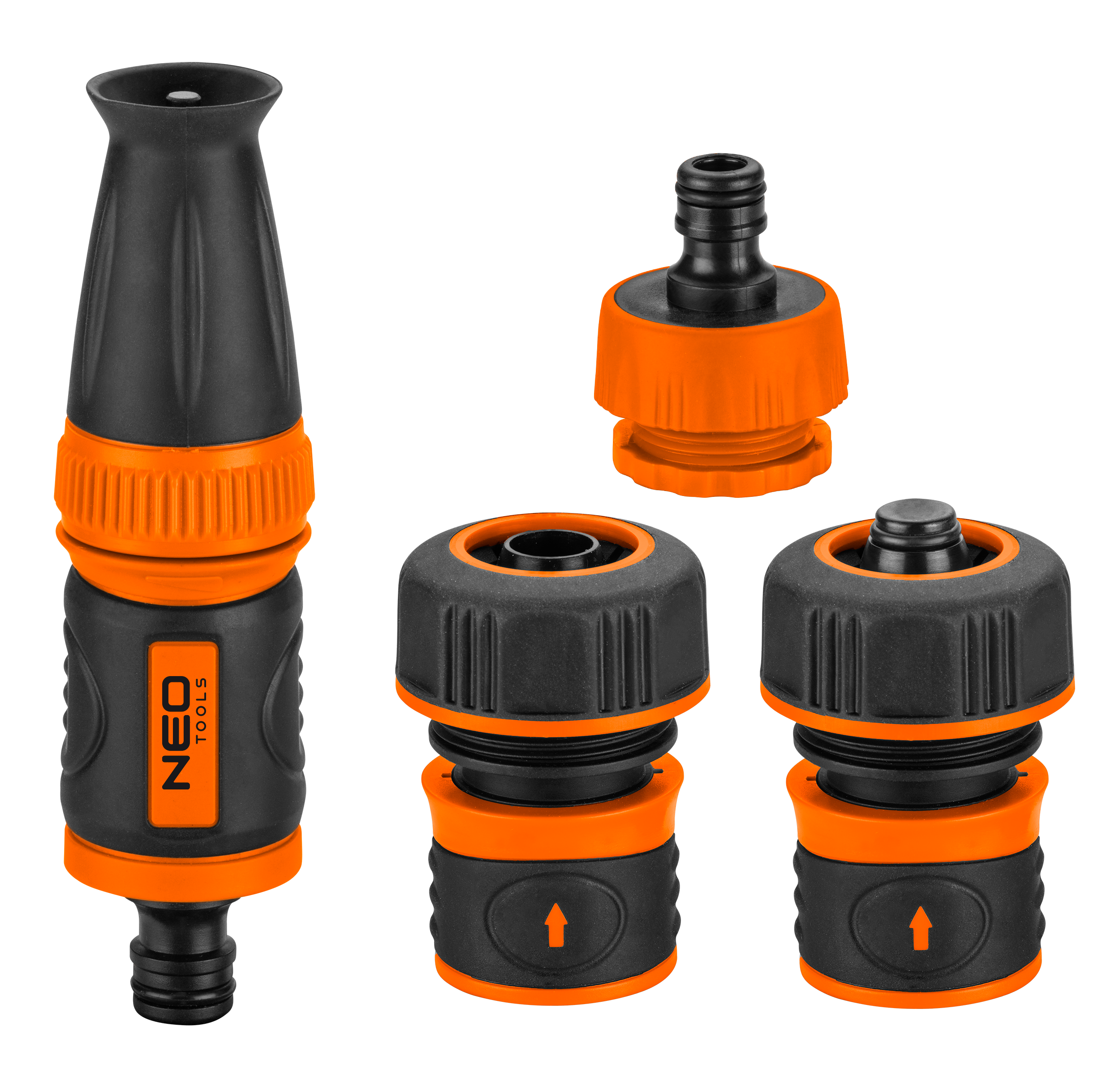 Rechte sproeineus met koppelingsset 3/4" NEO-5907558451412