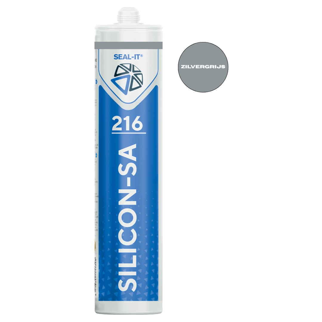Seal-it® 216 Silicon-SA Zilvergrijs 310ML (12 stuks)-8718347112219
