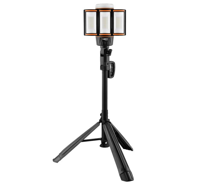 Oplaadbare lamp op statief, 5000lm + lader-5906692017560