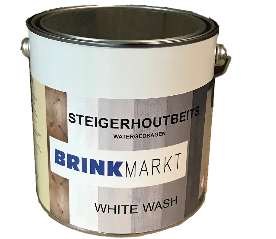 BM Steigerhoutbeits Whitewash 2,5 Ltr Watergedragen-8712501200118